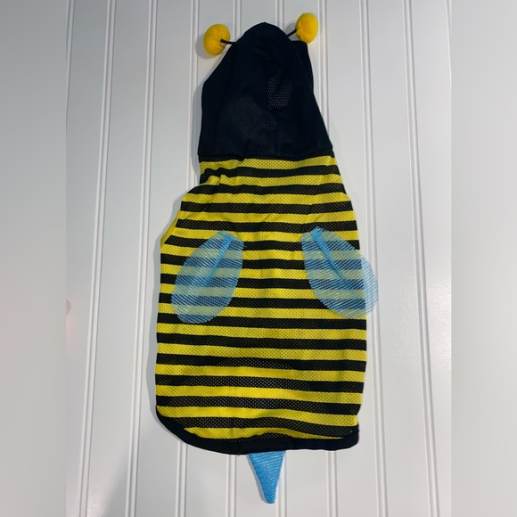 Dog Halloween Costume Set of 2 Size Small Pumpkin and Bumble Bee with Hood Doggy - Picture 5 of 5